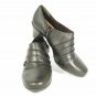 Michelle D Women's Ankle Booties Clogs Mules Heels Brown Leather Side Zip 11 M