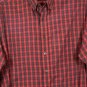 Roundtree & Yorke Check Blue Red Men's Dress Shirt Long Sleeve Button Down M 008