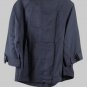 Emma James Black Women's 3/4 Sleeve Top Blouse Button Up 18W 061