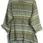 Dressbarn Multicolor Women's Dress Top Blouse 3/4 Sleeve Front Buttons 2X 034W