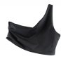 Zaful Black 2 Pc Women's Skirt with Crop Top Tank High Slit Twist Bodycon L 003