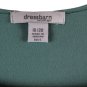 Dressbarn Blue Women's Stretch Blouse Short Sleeve Pullover 18/20 011