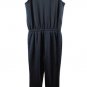 Amazon Essentials Black Women's Jumpsuit Drawstring Elastic Waist Small 053
