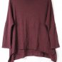 Women's Knit Pullover Sweater Turtleneck Bottom Side Slit Medium 046