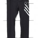 Authentic Black Women's Cropped Leggins Size Large  016