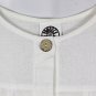 Produce Company White Women's Tunic Top Blouse Button Up One Size 026