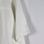 Produce Company White Women's Tunic Top Blouse Button Up One Size 026