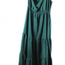 Pretty Garden Green Women's Maxi Ruffled Hem One Shoulder Sleeveness Large 053 Pretty Garden Green Women's Maxi Ruffled Hem One Shoulder Sleeveness Large 053