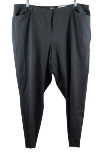 Bold Elements Black Women's Curvy Skinny High Rise Dress Pants 20W 053