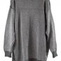 Leslie Fay Silver Metallic Women's Cardigan Sweater Front Button XL 057