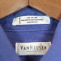 Van Heusen Blue Men's Dress Shirt Long Sleeve Button Down Medium 004