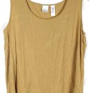 Emma James Yellow Gold Women's Sleeveless Tank Pullover Size 2 026