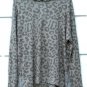 Fab'rik Brown Tan Women's Long Sleeve Shirt Hoodie Animal Print Size Medium  016