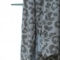Fab'rik Brown Tan Women's Long Sleeve Shirt Hoodie Animal Print Size Medium  016