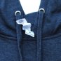 Independent Trading Blue Men's Sweatshirt Long Sleeve Hoodie Drawstring M  010