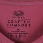 Fruit of the Loom Red Women's Pullover T-Shirt Short Sleeve V Neck M 054