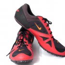 Track & Field Men's Athletic Cleat Shoes Sneakers Black Red Lace Up Size 15