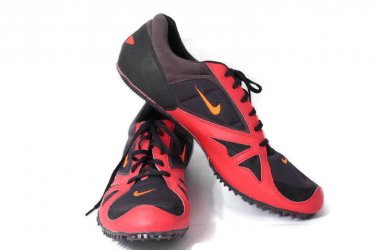 Track & Field Men's Athletic Cleat Shoes Sneakers Black Red Lace Up Size 15