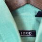 IZOD Green Men's Long Sleeve Dress Shirt Button Down Size Small 015