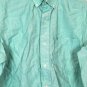 IZOD Green Men's Long Sleeve Dress Shirt Button Down Size Small 015