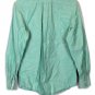 IZOD Green Men's Long Sleeve Dress Shirt Button Down Size Small 015