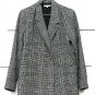 Lelis Grey Multicolor Plaid Women's Lightweight  Career Blazer Jacket Size S 018