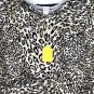 aDRESSing Woman Tunic Top Waterfall Neckline Long Sleeve Animal Print 2X 037