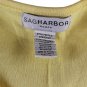 Sag Harbor Yellow Women's Sleeveless Top Blouse Embroidered Sequins Pullover 1X