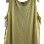 Sag Harbor Yellow Women's Sleeveless Top Blouse Embroidered Sequins Pullover 1X