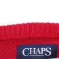 Chaps Striped Red Blue Waffle Knit Classic Crewneck Long Sleeve Shirt XXL  013