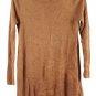 Apt 9 Brown Women's Long Sleeve Stretch Top Blouse Slit Side Bottom M 049