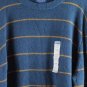 Arizona Jean Co Blue Stripe Men's Long Sleeve Shirt Pullover Crewneck XXL 007