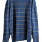 Arizona Jean Co Blue Stripe Men's Long Sleeve Shirt Pullover Crewneck XXL 007
