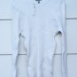 ASOS Maternity White Women's Long Sleeve Knit Shirt Ribbed Pattern 16  020