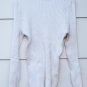 ASOS Maternity White Women's Long Sleeve Knit Shirt Ribbed Pattern 16  020