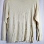Designs by Lane Bryant Ivory Women's Ribbed Long Sleeve Sweater 18/20 002