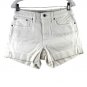 Free Assembly White Women's Rolled Cuff Jean Short Size 8 029
