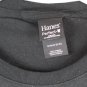 Hanes Perfect Black Boys Casual T Shirt Crewneck Pullover Short Sleeve M 001