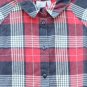 ASOS Red Plaid Women's Casual Tunic Shirt Long Sleeve Front Button Size 14  015