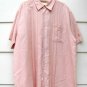 Cubavera Orange Hawaiian Shirt Embroidered Short Sleeve Button Down XXL  003