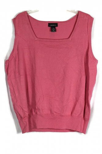 Lane Bryant Pink Women's Pullover Sleeveless Knit Top Blouse 18/20 041