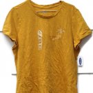 Old Navy Summer State of Mind Women's Yellow Shirt Short Sleeve  XL  015