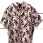 Foundry Young Men's Pink Hawaiian Short Sleeve Shirt Tropical Pattern Sz 2XL 012