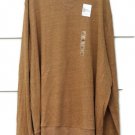 Sonoma Supersoft Double Knit Brown Men's Long Sleeve Shirt Big & Tall 4XB  001