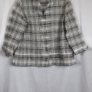 Jones New York Multicolor Women's Long Sleeve Sheer Top Blouse 18W 036