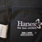 Hanes Black Women's Casual Lounge Short Drawstring XXL 052