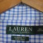 Ralph Lauren Blue White Check Men's Dress Shirt Long Sleeve Button Down M 003