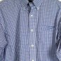 Ralph Lauren Blue White Check Men's Dress Shirt Long Sleeve Button Down M 003