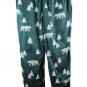 St John's Bay Green Men's Fleece Sleepwear Pajama Pants Drawstring Waist M 009