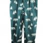 St John's Bay Green Men's Fleece Sleepwear Pajama Pants Drawstring Waist M 009